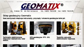 What Geomatix.com.pl website looked like in 2016 (7 years ago)
