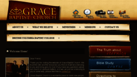 What Gracebaptistchurch.ca website looked like in 2016 (7 years ago)