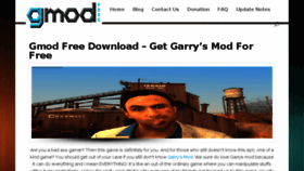What Gmod-free.com website looked like in 2016 (7 years ago)