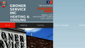 What Gronerservice.com website looked like in 2016 (9 years ago)