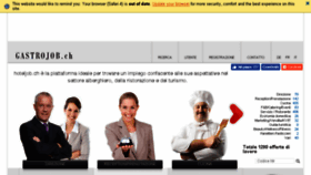 What Gastrojob.ch website looked like in 2016 (9 years ago)