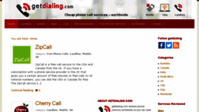 What Getdialing.com website looked like in 2016 (7 years ago)