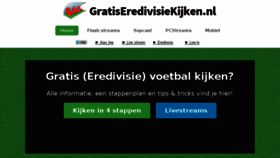 What Gratiseredivisiekijken.nl website looked like in 2016 (7 years ago)