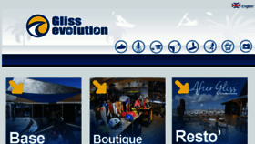 What Glissevolution.com website looked like in 2016 (7 years ago)