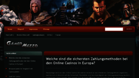 What Gamermezzo.de website looked like in 2016 (7 years ago)