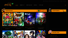 What Gogoanime.us website looked like in 2016 (7 years ago)
