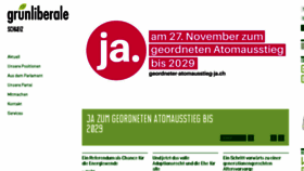 What Grunliberale.ch website looked like in 2016 (7 years ago)