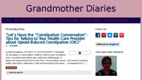 What Grandmotherdiaries.com website looked like in 2016 (7 years ago)