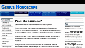 What Geniushoroscope.com website looked like in 2016 (7 years ago)