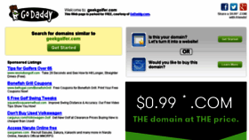 What Geekgolfer.com website looked like in 2016 (8 years ago)