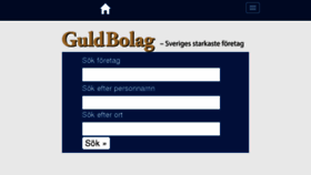 What Guldbolag.se website looked like in 2016 (7 years ago)