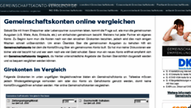 What Gemeinschaftskonto-vergleich.de website looked like in 2016 (7 years ago)