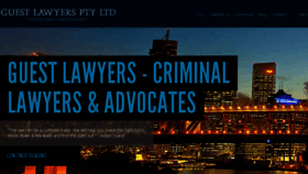 What Guestlawyers.com.au website looked like in 2016 (7 years ago)