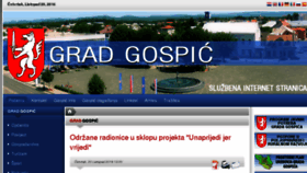 What Gospic.hr website looked like in 2016 (7 years ago)