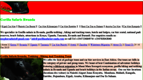 What Gorillasafarisrwanda.com website looked like in 2016 (7 years ago)