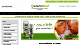 What Gesund-gekauft.ch website looked like in 2016 (7 years ago)
