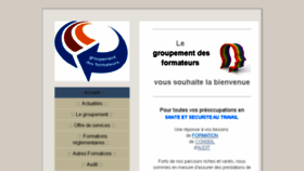 What Groupement-des-formateurs.fr website looked like in 2016 (7 years ago)