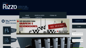 What Graficarizzo.com.br website looked like in 2016 (7 years ago)