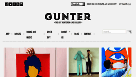 What Guntergallery.com website looked like in 2016 (7 years ago)