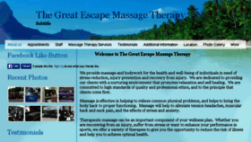 What Greatescapemassagenh.com website looked like in 2016 (7 years ago)