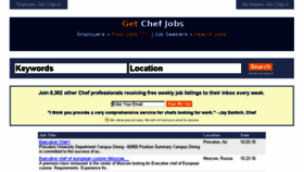 What Getchefjobs.com website looked like in 2016 (7 years ago)