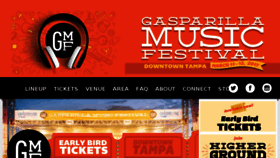 What Gasparillamusicfestival.com website looked like in 2016 (7 years ago)