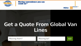 What Globalvanlines.com website looked like in 2016 (7 years ago)