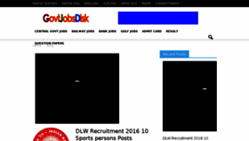 What Govtjobsdisk.com website looked like in 2016 (7 years ago)