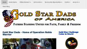 What Goldstardads.org website looked like in 2016 (7 years ago)