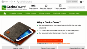 What Geckocovers.com website looked like in 2016 (7 years ago)