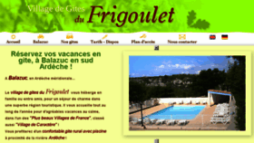 What Gites-frigoulet.com website looked like in 2016 (7 years ago)