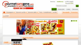 What Gourmetsansgene.com website looked like in 2016 (7 years ago)