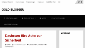 What Goldblogger.de website looked like in 2016 (7 years ago)