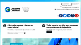 What Glaucomacolombia.org website looked like in 2016 (7 years ago)