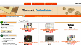What Goldenstateart.com website looked like in 2016 (7 years ago)