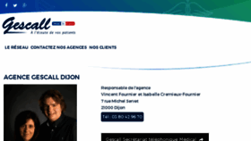 What Gescall-dijon.fr website looked like in 2016 (7 years ago)