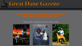 What Greatdanegazette.com website looked like in 2016 (9 years ago)