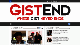 What Gistend.com website looked like in 2016 (7 years ago)