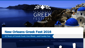 What Greekfestnola.com website looked like in 2016 (7 years ago)