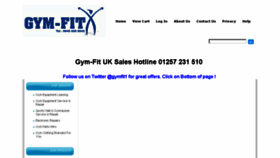 What Gym-fit.co.uk website looked like in 2016 (7 years ago)