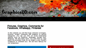 What Graphics20.com website looked like in 2016 (7 years ago)