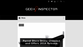 What Geekinspector.com website looked like in 2016 (7 years ago)