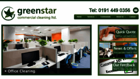 What Greenstar-cleaning.co.uk website looked like in 2016 (7 years ago)