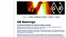 What Gbbearings.co.za website looked like in 2016 (7 years ago)
