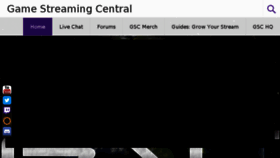 What Gamestreamingcentral.com website looked like in 2016 (7 years ago)