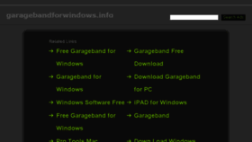 What Garagebandforwindows.info website looked like in 2016 (7 years ago)
