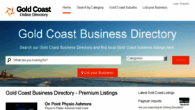 What Goldcoastonlinedirectory.com.au website looked like in 2016 (7 years ago)