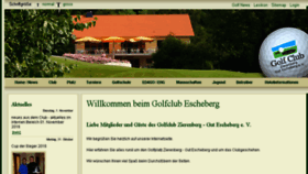 What Golfclub-escheberg.de website looked like in 2016 (7 years ago)