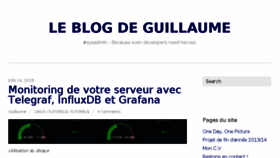 What Guillaume-leduc.fr website looked like in 2016 (7 years ago)