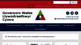What Governorswales.org.uk website looked like in 2016 (7 years ago)